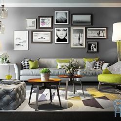 3D model Group of furnishings for the mixed living room 23