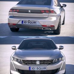 3D model Peugeot 508 2019