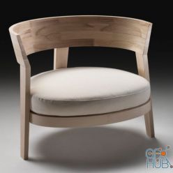 3D model Flexform Abracci armchair (max 2012, 2015, obj)