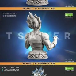 3D model Vegeta Bust - Dragon Ball – 3D Print