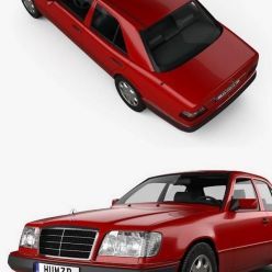 3D model Mercedes-Benz E-Class sedan 1993