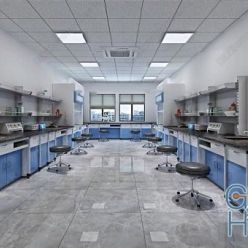 3D model Modern Laboratory Interior Scene