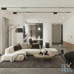 3D model Living room set 29