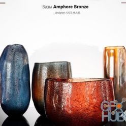 3D model Cracked glass vase (Amphore Bronze Kate Hume)