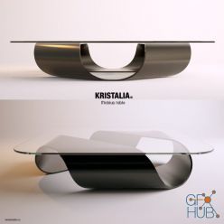 3D model Mobius table Kristalia