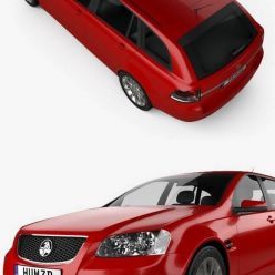 3D model Holden VE Commodore Sportwagon 2012