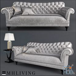 3D model Sofa with lamp and table MHLIVING