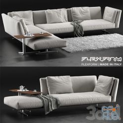 3D model Flexform Evergreen sofa