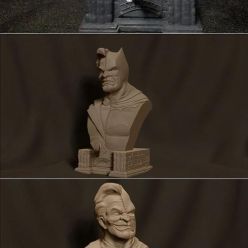 3D model Batman vs Joker Bust – 3D Print