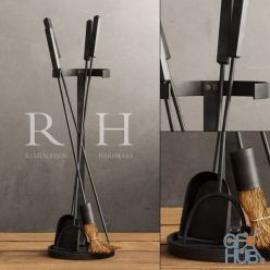 3D model RH INDUSTRIAL HEARTH TOOL SET (max)