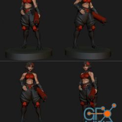 3D model Torchstar - Greater Good Anime Figurine – 3D Print