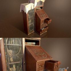 3D model Old cabinet PBR