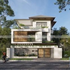 3D model Exteriors House 3dsmax By Dinh Van Cong