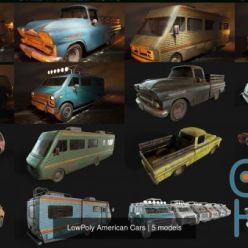 3D model Reallusion – Old American Cars Collection