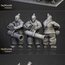 3D model Highlands Miniatures - Khazarian Gunners – 3D Print