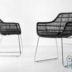 3D model Crinoline chair by B&B Italia