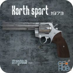 3D model Colt Magnum 357 Korth
