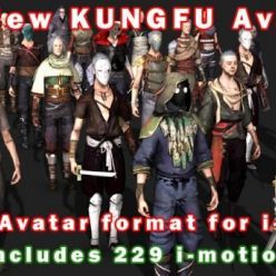 3D model Gumroad – ABSOLVER KUNG-FU Models and Animations for i-Clone