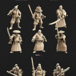 3D model Kyoushuneko Miniatures - Samurai & Chinese Troops – 3D Print