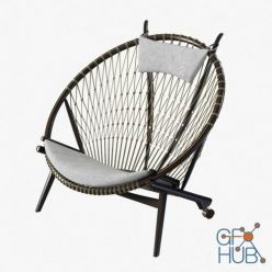 3D model Hans Wegner Circle armchair