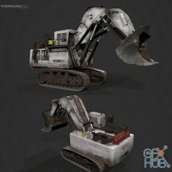 3D model LIEBHERR R996 Excavator PBR