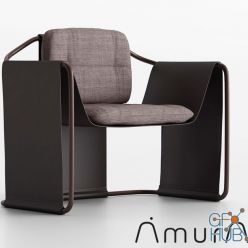 3D model Amura Kimono armchair