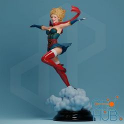 3D model SuperGirl