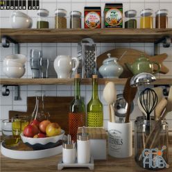 3D model Kitchen Set 11