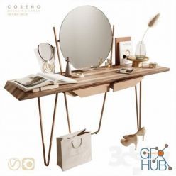 3D model Coseno dressing table by Bonaldo