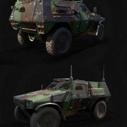 3D model Panhard General Defence VBL 4x4 Vehicle