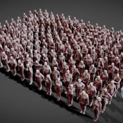 3D model Cubebrush – 192 Low Poly People