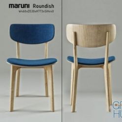 3D model Roundish Maruni Armless chair