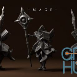 3D model Allorin Knight Mage – 3D Print