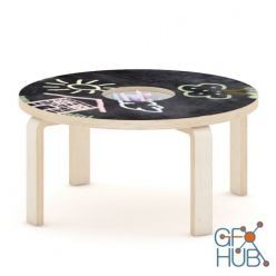 3D model Little table for childrens