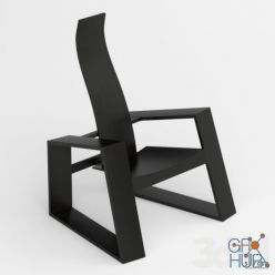 3D model Skram_Fade Lounger