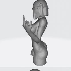 3D model Nude Boba Fett – 3D Print