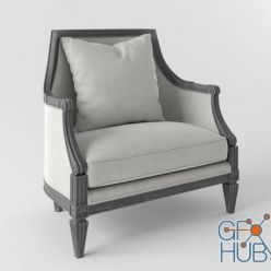 3D model Armchair classic style