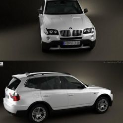 3D model BMW X3 (E83) 2003 car