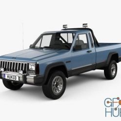 3D model Jeep Comanche MJ 1984