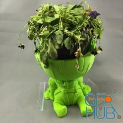 3D model Lazy Astronaut planter – 3D Print