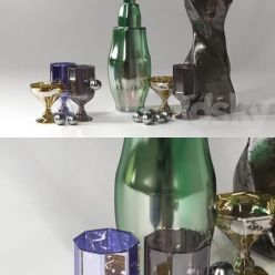 3D model Glass Decor Set v.1
