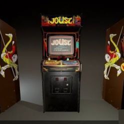 3D model Joust Vintage Arcade Cabinet PBR