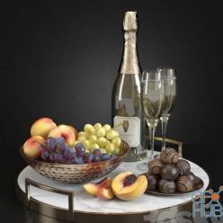 3D model Champagne fruits