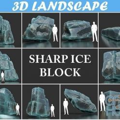 3D model CGTrader – Low poly Ice Block Pack 190302 3D Model Collection