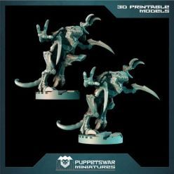 3D model Puppetswar Miniatures - Insectoids Hybrids Pack – 3D Print