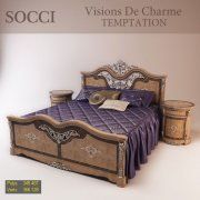 3D model Bed Socci Visions De Charme TEMPTATION