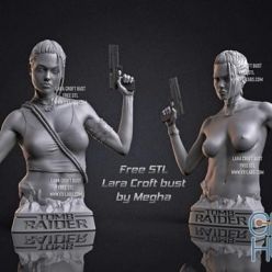 3D model Angelina Jolie - Lara Croft Bust – 3D Print