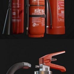 3D model Fire Extinguishers PBR