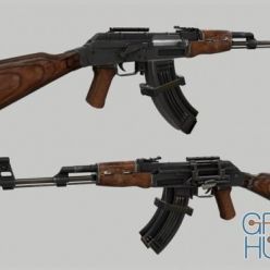 3D model AK-47 from Call of Duty: Advanced Warfare