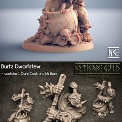 3D model Burtz Dwarfstew - Ogre Cook – 3D Print